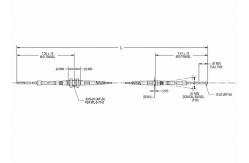 China Push Pull Control Cable Assembly Simple Install Easy Maintain For Mechanical Starter supplier