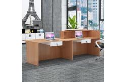 China 2000Wmm Executive Receptionist Desk With Two Lockable Drawers supplier