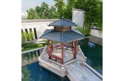 China Customizable Sturdy Aluminum Pavilion Combining Traditional And Modern Elements supplier