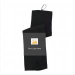 Microfiber Waffle Golf Towel With Custom Logo Printed