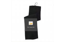 China Microfiber Waffle Golf Towel With Custom Logo Printed supplier