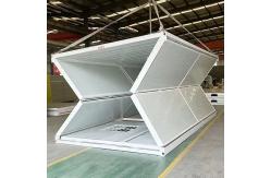 China Modular Fold up House Sandwich Panel Fireproof Foldable Expanding Cabin supplier