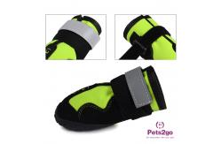 China 16.5cm Rubber Bottom Reflective Strip Dog Paw Shoes supplier
