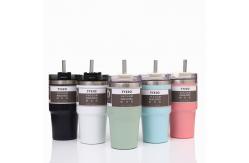 China Bulk 30oz Stainless Steel Insulated Tumblers Coffee Mugs With Lid And Straw supplier