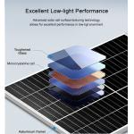 High Efficiency 550W Agricultural High Power Solar Panels Double Glass Mono Modules