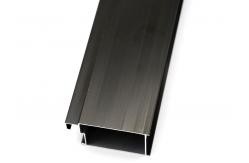 China 6000 Series Extrusion Anodized Aluminum Profiles Bronze Black Window Aluminium Frame Section supplier