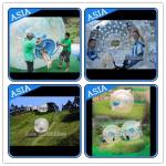 Customized Transprent Inflatable Zorbing Ball , Used Grass Zorb For Adult for sale