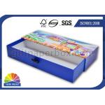 Custom Rectangle Rigid Cardboard Drawer Gift Box for Soap / Candle / Cosmetic Packaging for sale