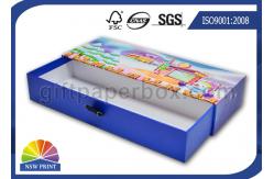 China Custom Rectangle Rigid Cardboard Drawer Gift Box for Soap / Candle / Cosmetic Packaging supplier