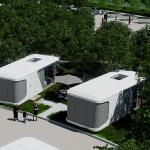 Factory Customization Modern Luxury Living Capsule House Hotel 28 Square Meters Mobile Space Capsule for sale
