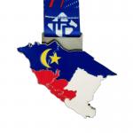Custom Map Zinc Alloy Soft Enamel Medals Meticulously Crafted