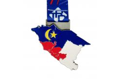 China Custom Map Zinc Alloy Soft Enamel Medals Meticulously Crafted supplier