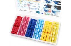 China Quick Splice Electrical Wire Disconnect Terminal T Tap Self Stripping 120pcs supplier