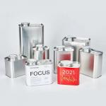 Rectangle Coffee Tin Cans With Valve 500ML Empty Coffee Bean Tin for sale