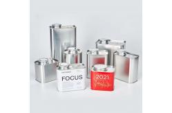 China Rectangle Coffee Tin Cans With Valve 500ML Empty Coffee Bean Tin supplier