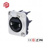 PVC TPE IP69 Rj45 Female Connector communication network dedicated Waterproof Ethernet Jack for sale