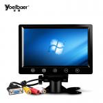 PAL NTSC 9 Inch Rear View TFT LCD Car Monitor With VGA AV Input For Universal Cars for sale