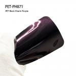 PET-PH871 PET Black Charm Purple 7.5mil Colored Paint Wrap For Cars for sale