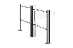 China 100W MCBF SS304 Optical Swing Barrier Gate 24VDC Acrylic With LED Indicator supplier