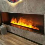 Waterproof Led Electric Fireplace Freestanding Safe for Children Dump Automatically Shuts Off