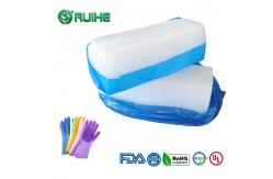 China High Translucent Raw Material HCR Silicone Rubber For Gloves supplier