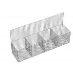 4x1x1m Hexagonal Galvanised Gabions 3.8mm Wall  Rust Proof Fix Stone Filling Units for sale
