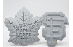 China Leaf Shape 8C 3M Reflective Labels Embossed TPU Patches Customized supplier