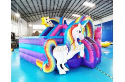 China Backyard 1000D Unicorn Jumping Castle Inflatable Bouncer Combo supplier