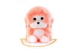 China 25cm Cute Plush Monkey Backpack Girl Gift Custom Plush Bag With Metal Chain supplier