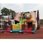Giant Outdoor Inflatable Forest Animal Dry Slide Huge Inflatable Monkey Elephant Dry Slide For Commercial Sale for sale