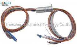 China 1 Channel MM  fiber optic electro optical slip ring with 12 circuits 2A supplier