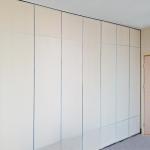Modern Hotel Sliding Acoustic Partition Wall Melamine Surface Hanging System