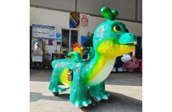 China Customization Simulation Electric Walking Dinosaur Ride Remote Control For Kids supplier