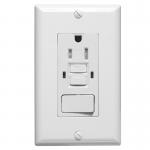 Tamper Resistant 15A GFCI Electrical Outlet With LED Indicator for sale