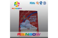 China Fresh Peeled Garlic Plastic Pouches Packaging / Mylar Zipper Bag supplier