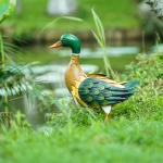 ODM Metal Duck Animal Garden Ornament Customized Rustproof BSCI for sale