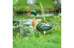 China ODM Metal Duck Animal Garden Ornament Customized Rustproof BSCI supplier