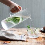 1L Transparent Glass Heat Resistant Beverage Juice Cold Kettle Kitchen Tools