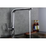 White Copper Rotate Cold Hot Electroplate Pull Out Sink Faucet
