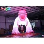 4m Pink Inflatable Dinosaur For Festive Decoration Damp Proof High Air Tightness for sale