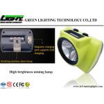 18000lux High Brightness LED Miners Cap Lamp OLED Screen For Battery Capacity Display for sale