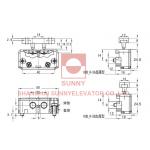 White Plastic Elevator Door Operator  Door Machine Contact Switch