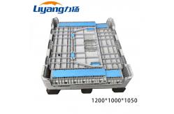 China Warehouse Industrial Large HDPE Euro Collapsible Plastic Pallet Box Stackable supplier