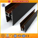 Customized Hollow Wood Finish Aluminum Window Frame Extrusions for sale
