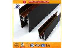 China Customized Hollow Wood Finish Aluminum Window Frame Extrusions supplier