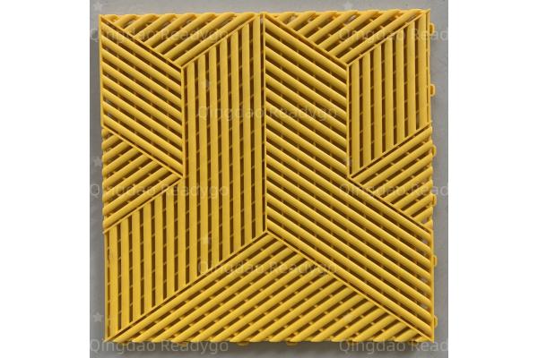 Modern Grey Square Garage Floor Tiles
