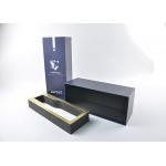 Handcrafted Cardboard Wine Box With EVA Insert 1200g Thick Cardboard Material for sale