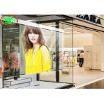 Die-Cast Aluminum Screen Indoor HD Video Advertisement For Station Wedding Church 9500K P4.81 Transparent LED Screen for sale