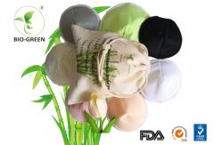 China Organic Cotton Bamboo Nursing Pads With Contoured Shape Ultra Thin And Soft supplier
