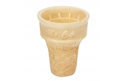 China 72mm Length Custom Wafer Cones , Cool Ice Cream Sugar Cone supplier